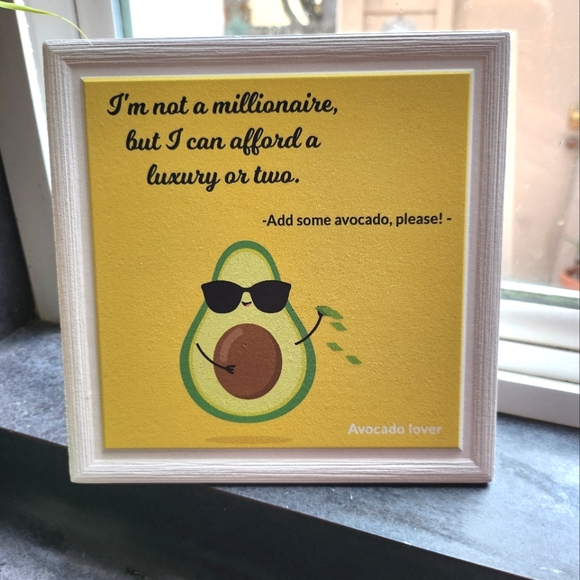 Avacado Lovers Decorative Pic w/Gift Box - Picture 2 of 12